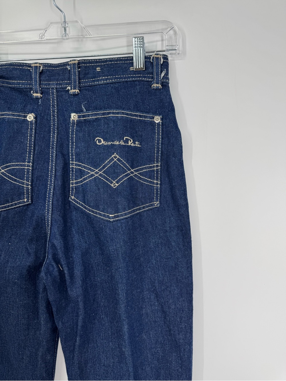 Oscar de la Renta Vintage High Rise Dark Wash Jeans Size 10